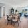 a kitchen with a dining table