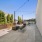a patio with chairs and tables