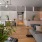 a living room with a couch and a table